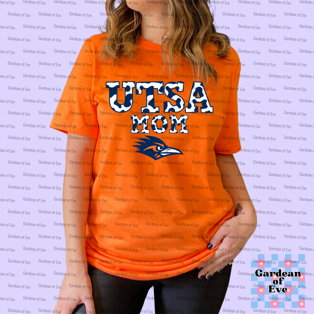 Cow Print UTSA Mom Shirt