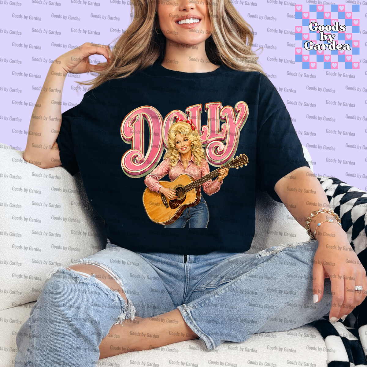 Dolly and her Guitar Shirt
