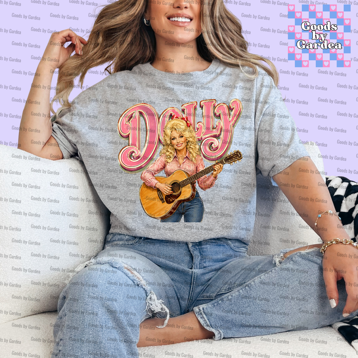 Dolly and her Guitar Shirt