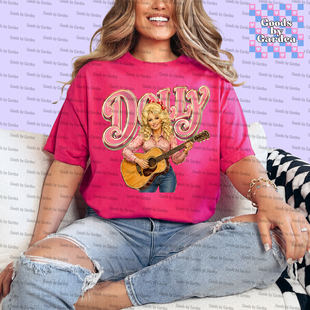 Dolly and her Guitar Shirt
