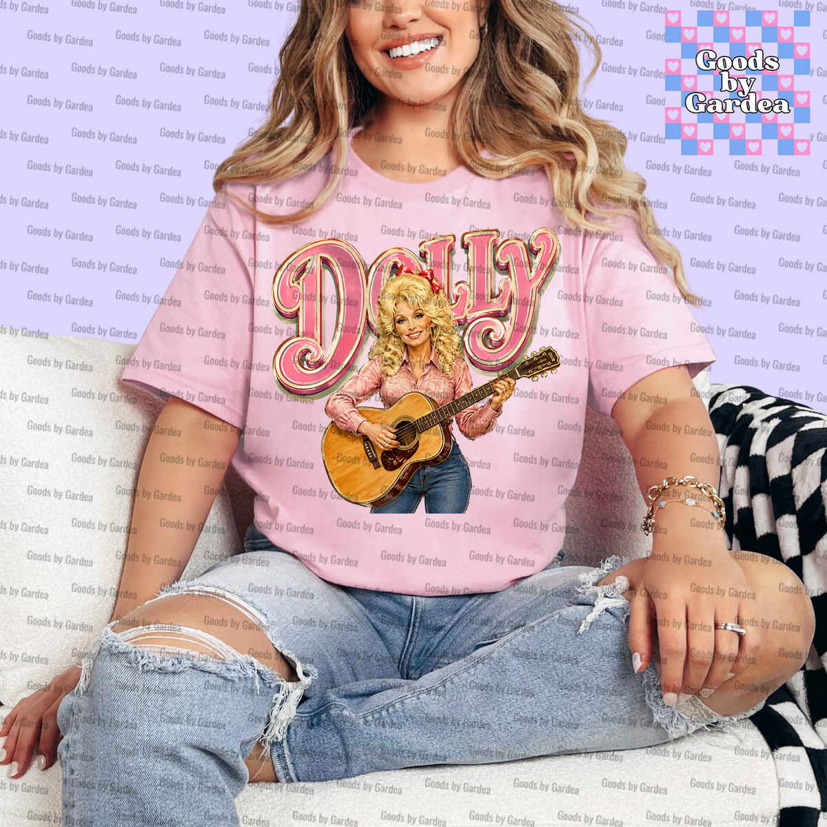 Dolly and her Guitar Shirt