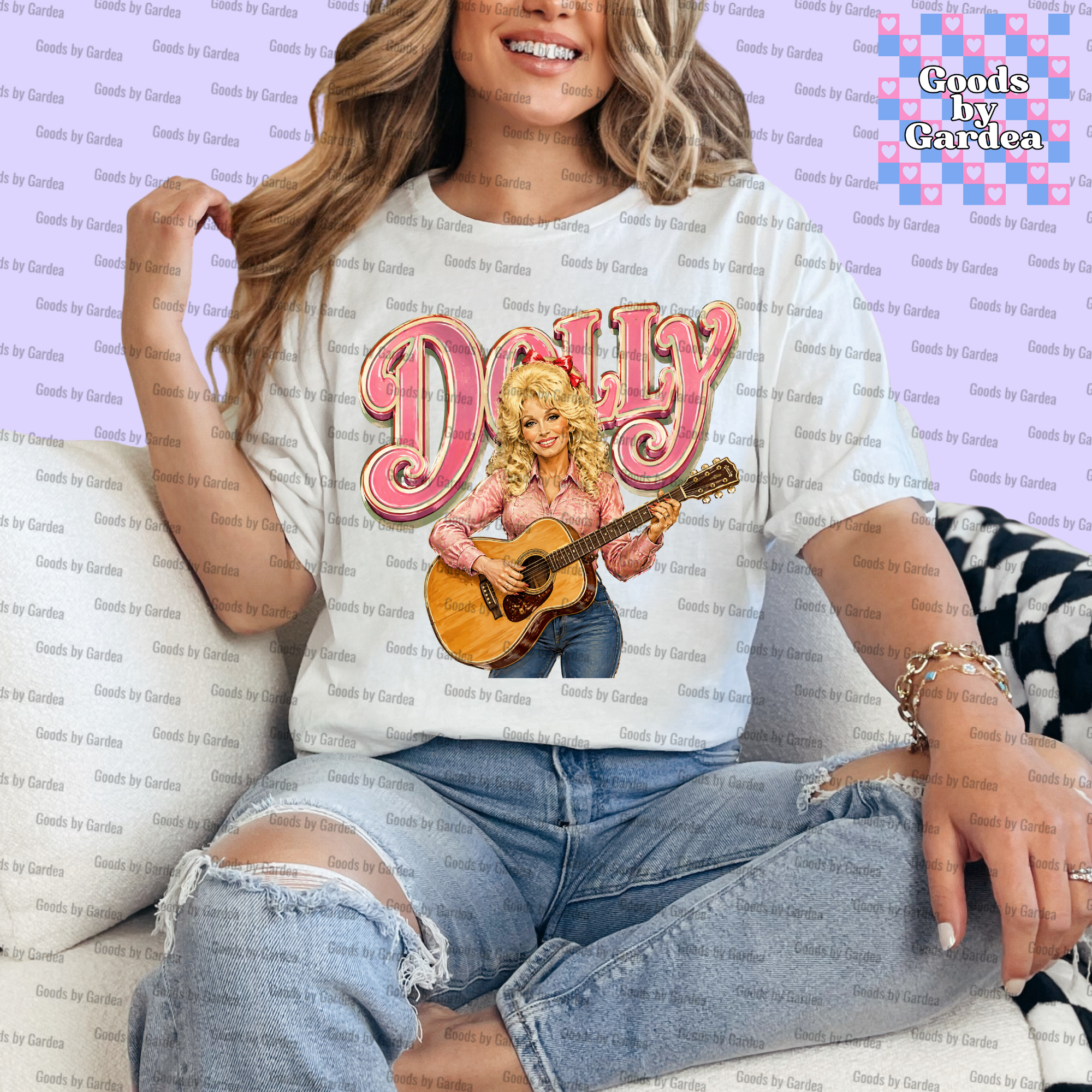 Dolly and her Guitar Shirt