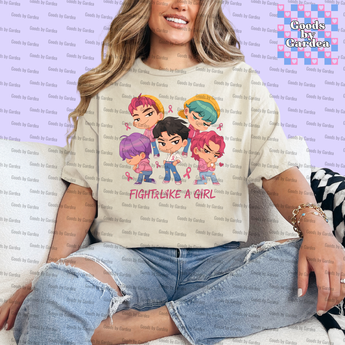Fight Like A Girl Saja Boys Shirt