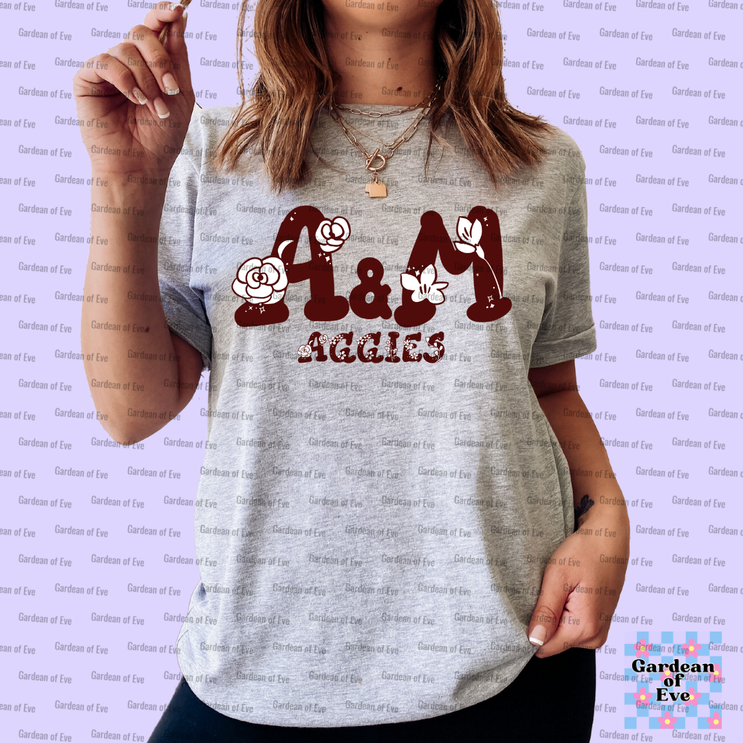 Floral Texas A&M Shirt