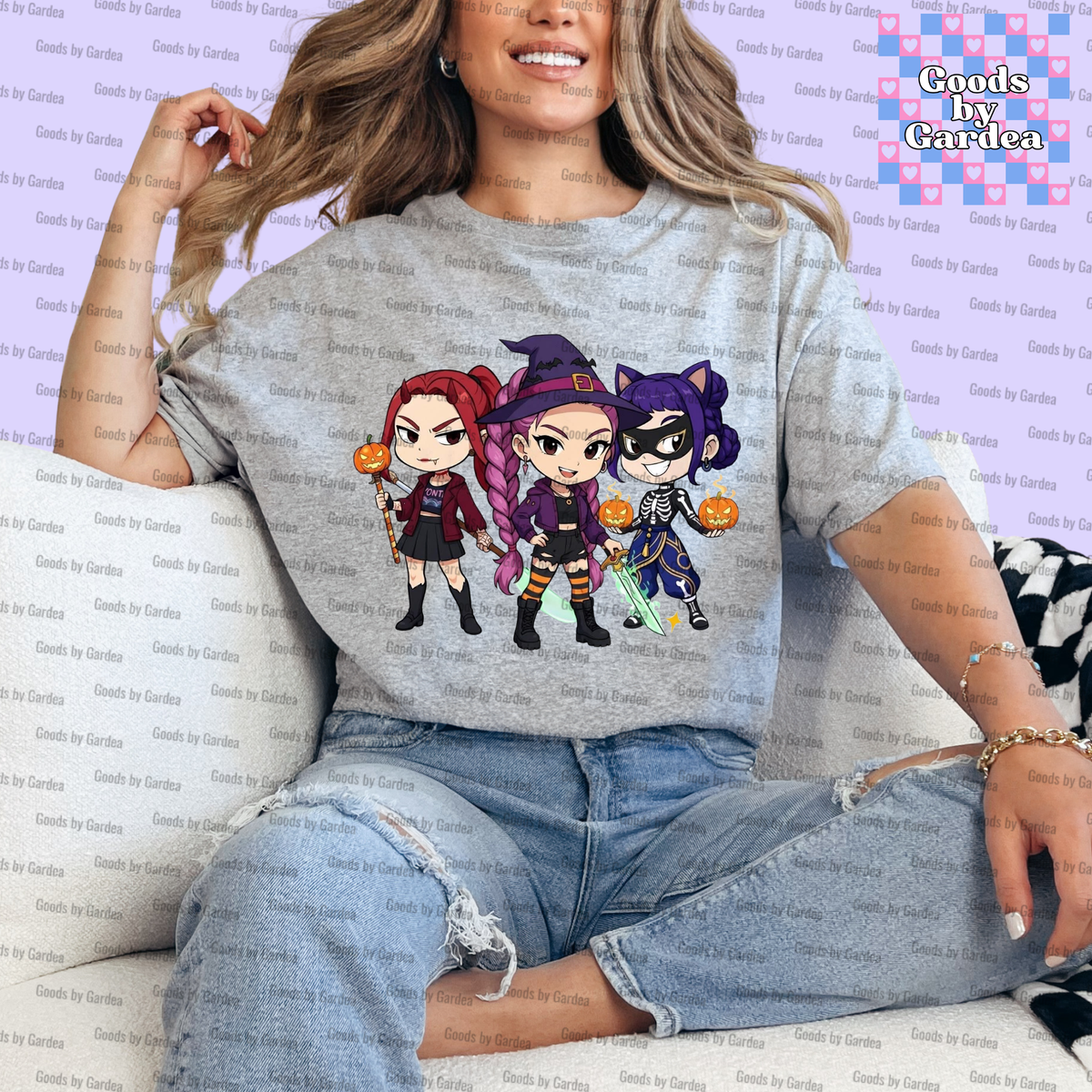 Cartoon Halloween Huntrix Shirt