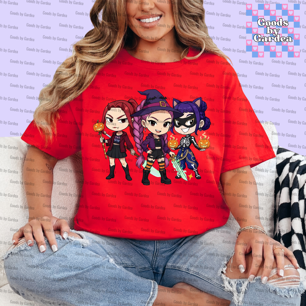 Cartoon Halloween Huntrix Shirt