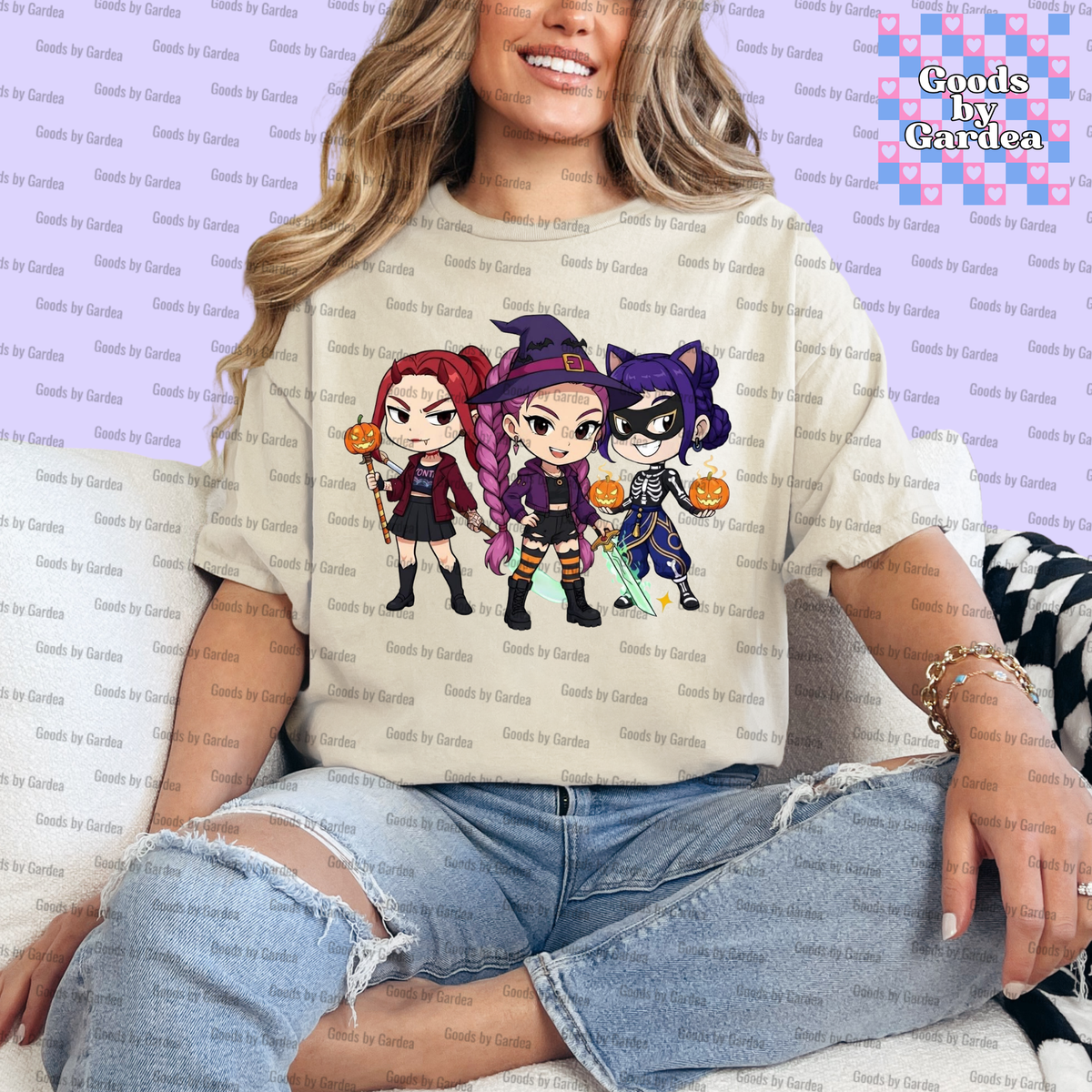 Cartoon Halloween Huntrix Shirt
