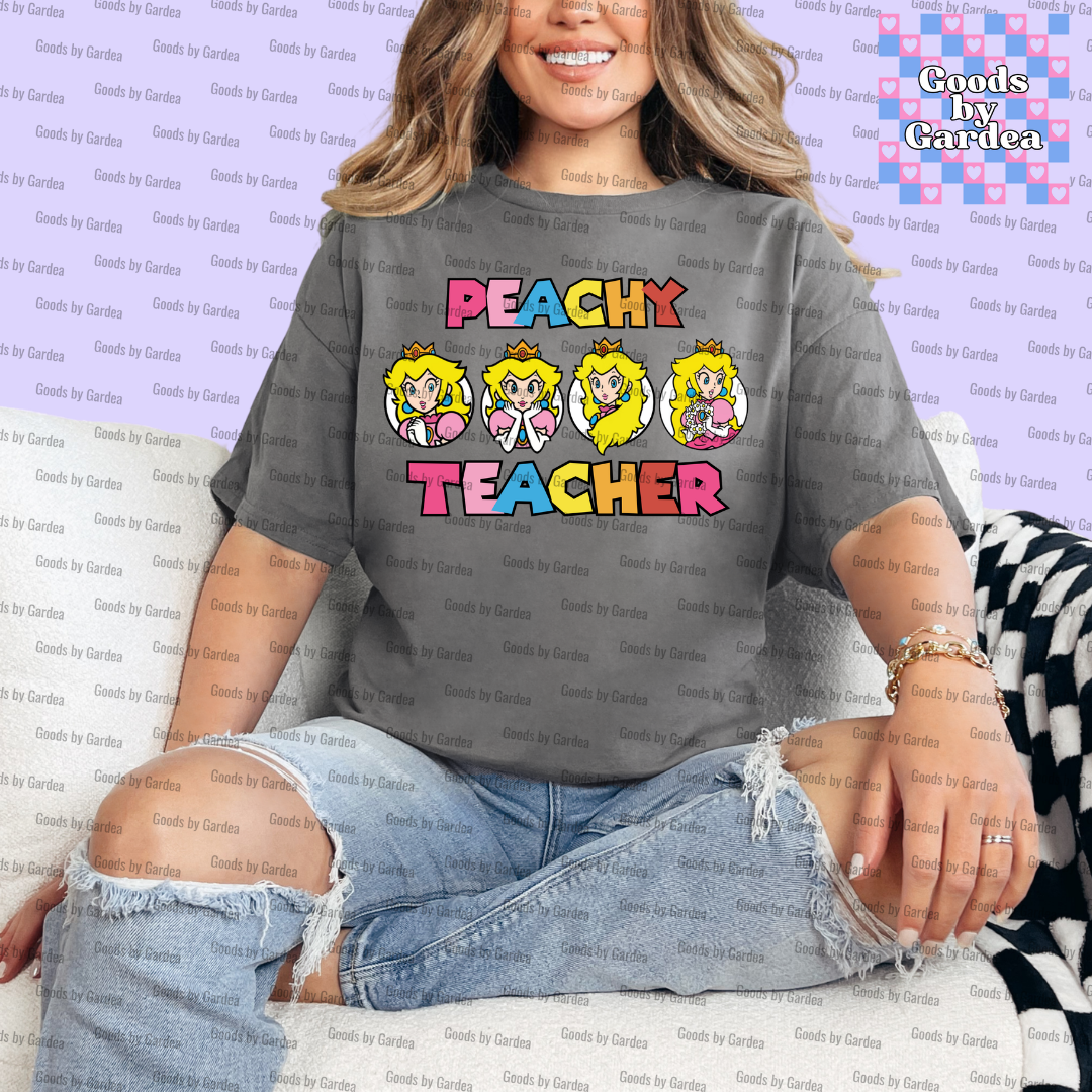 Peachy Teacher Shirt