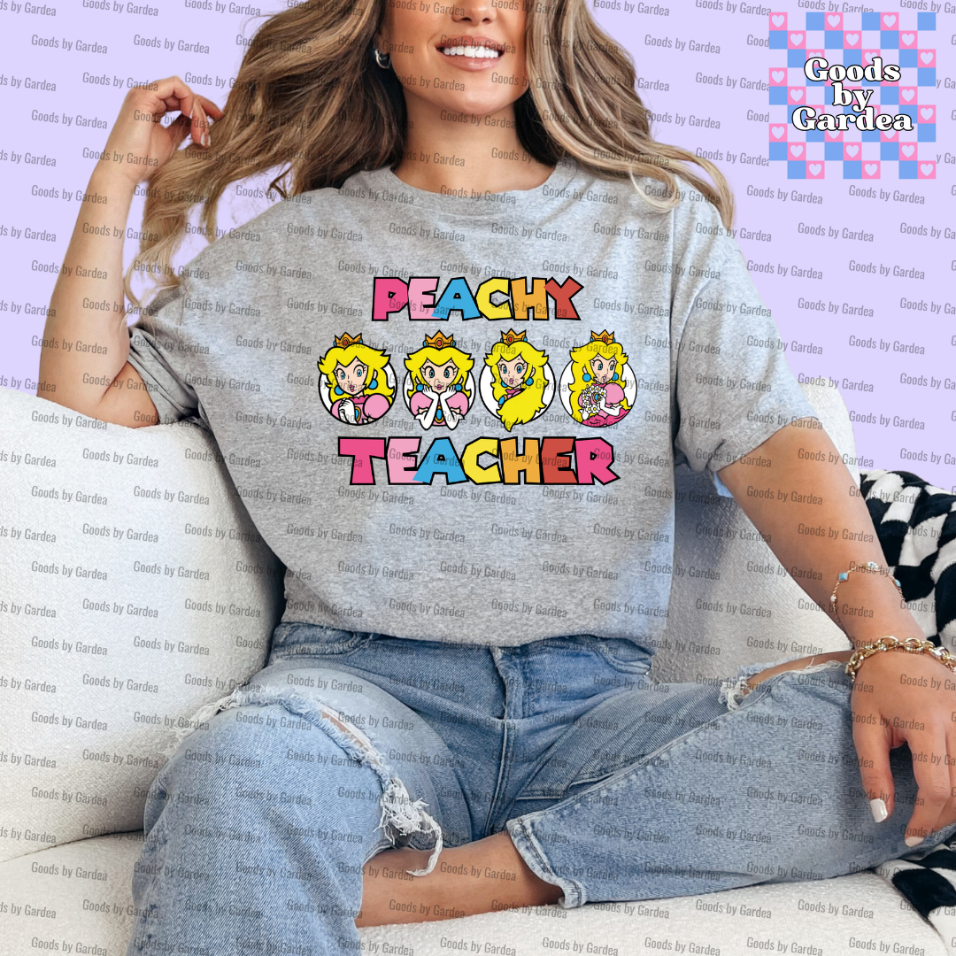 Peachy Teacher Shirt