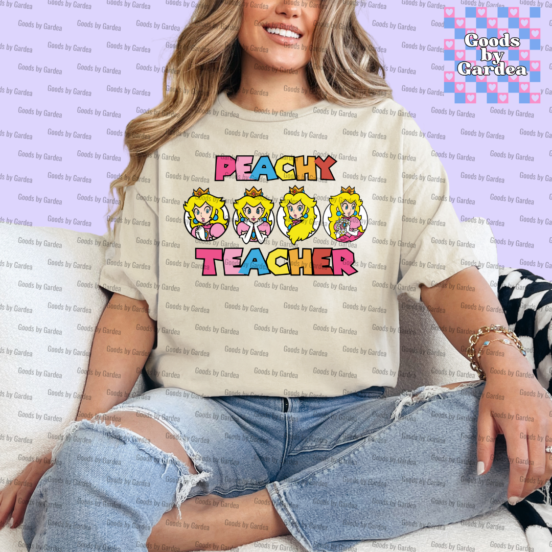Peachy Teacher Shirt
