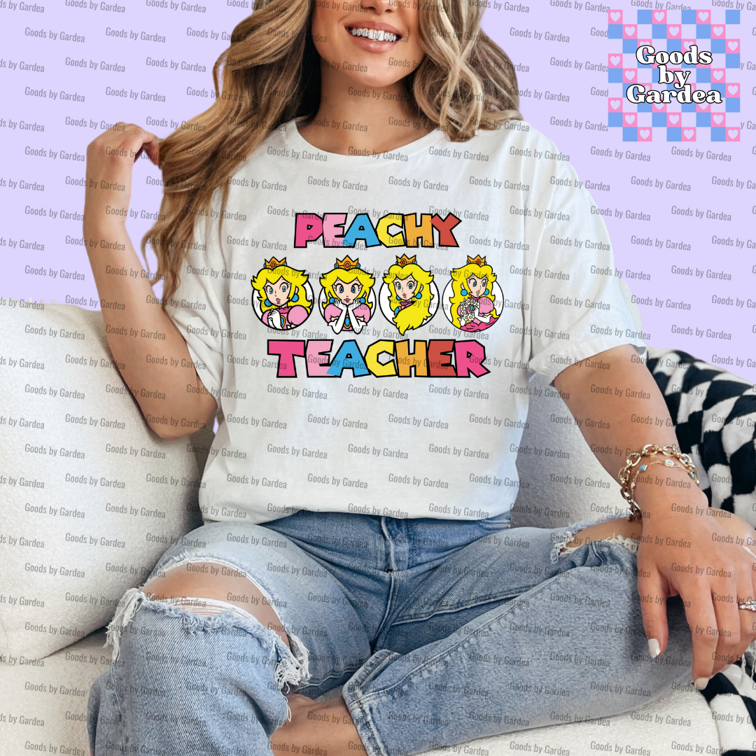 Peachy Teacher Shirt