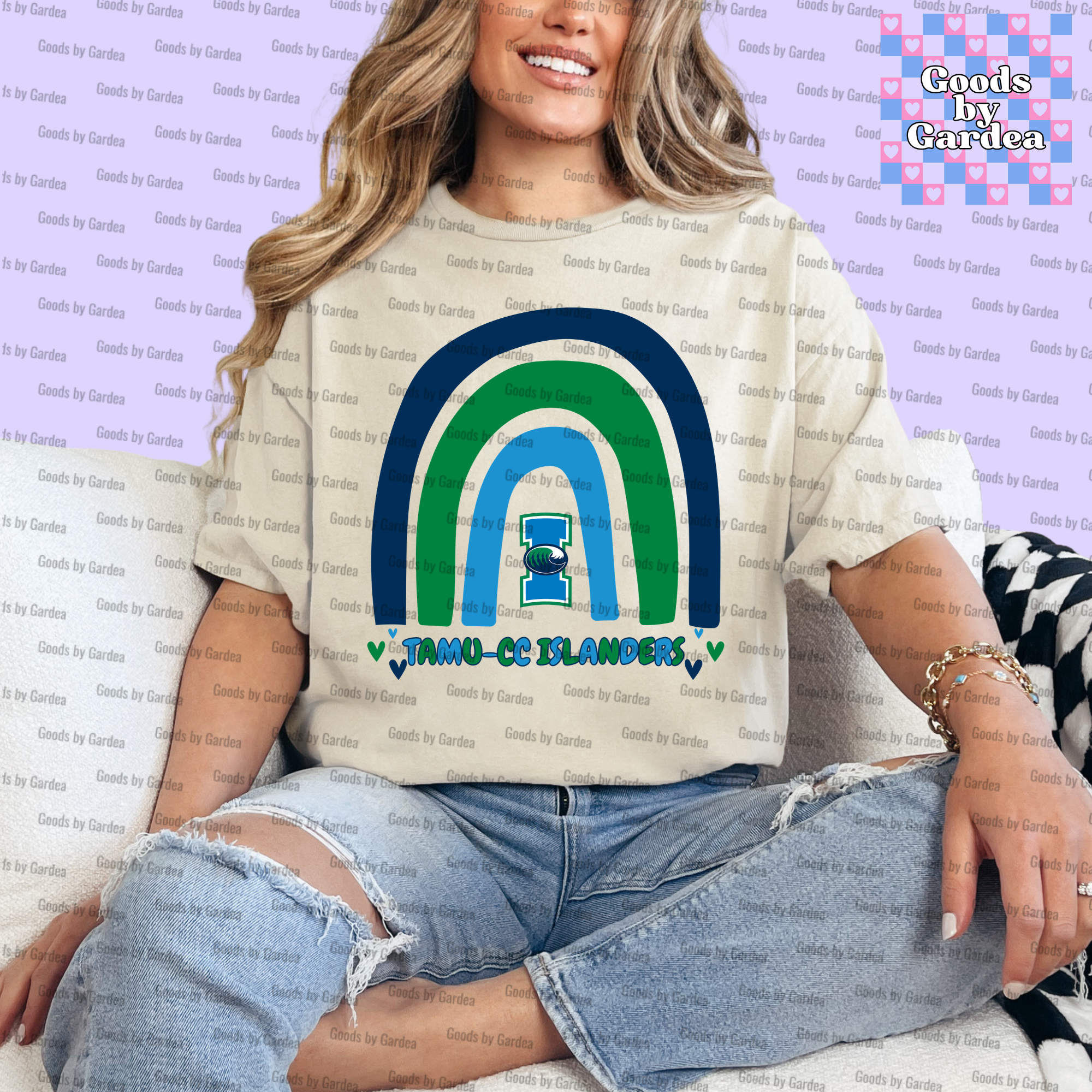 TAMU-CC Islanders Wave Rainbow Shirt