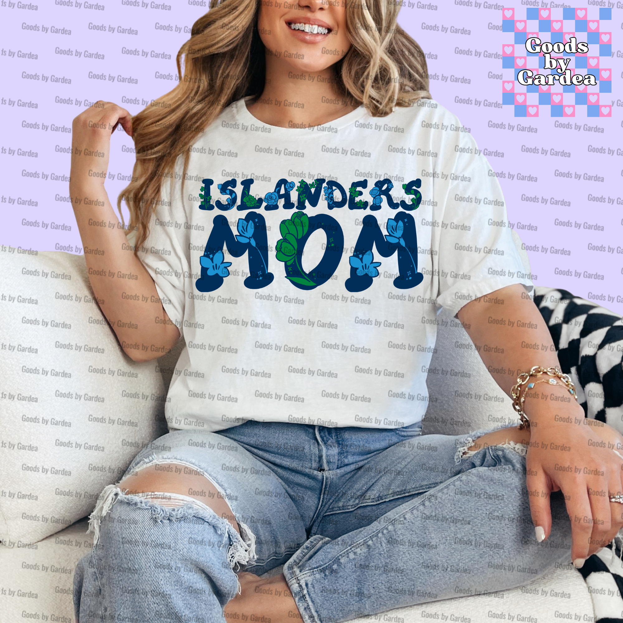 TAMU-CC Floral Mom Shirt